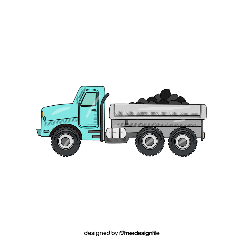 Coal truck clipart