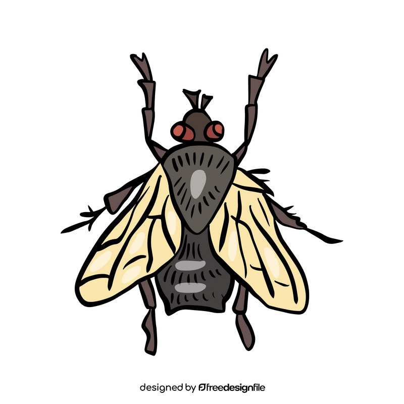 Cartoon fly insect clipart