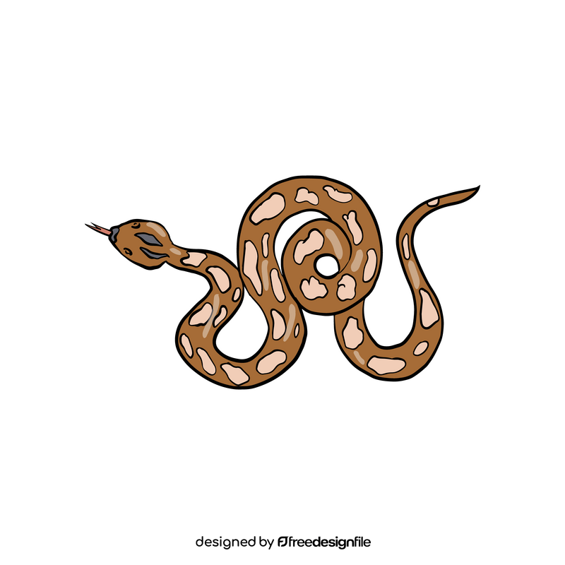 Snake animal cartoon clipart