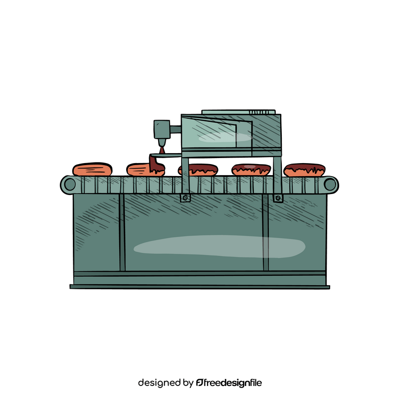 Cake production clipart
