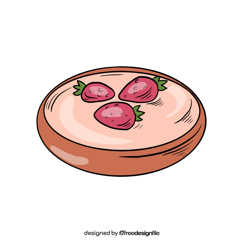 Strawberry pie clipart