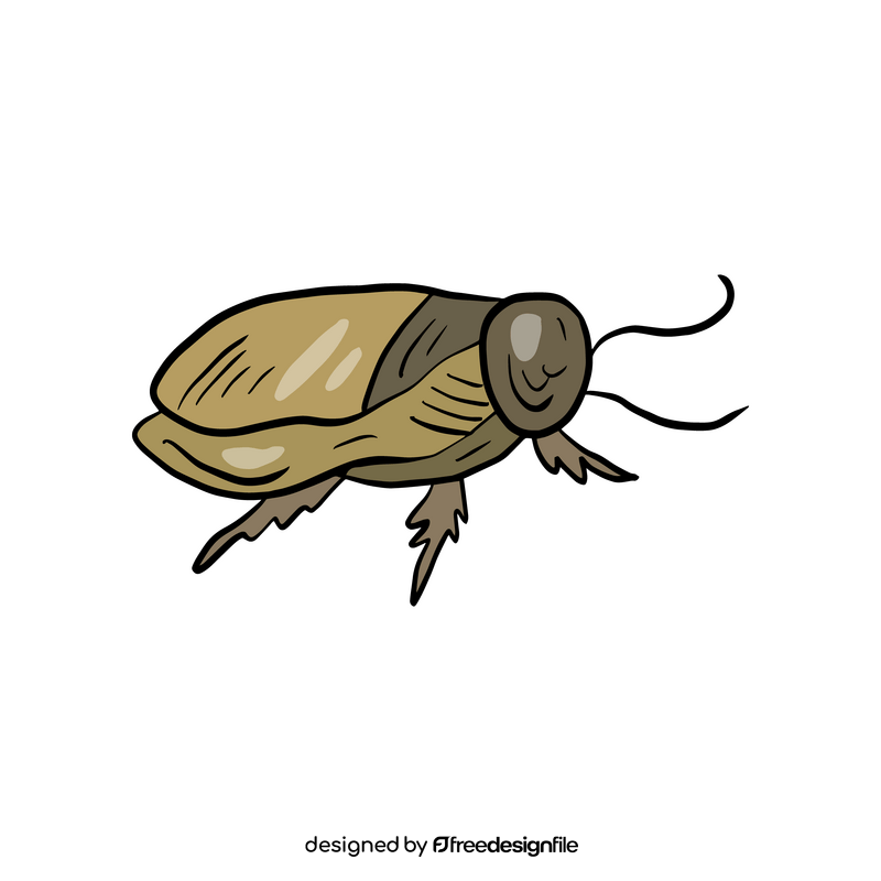 Crawling insect cartoon clipart