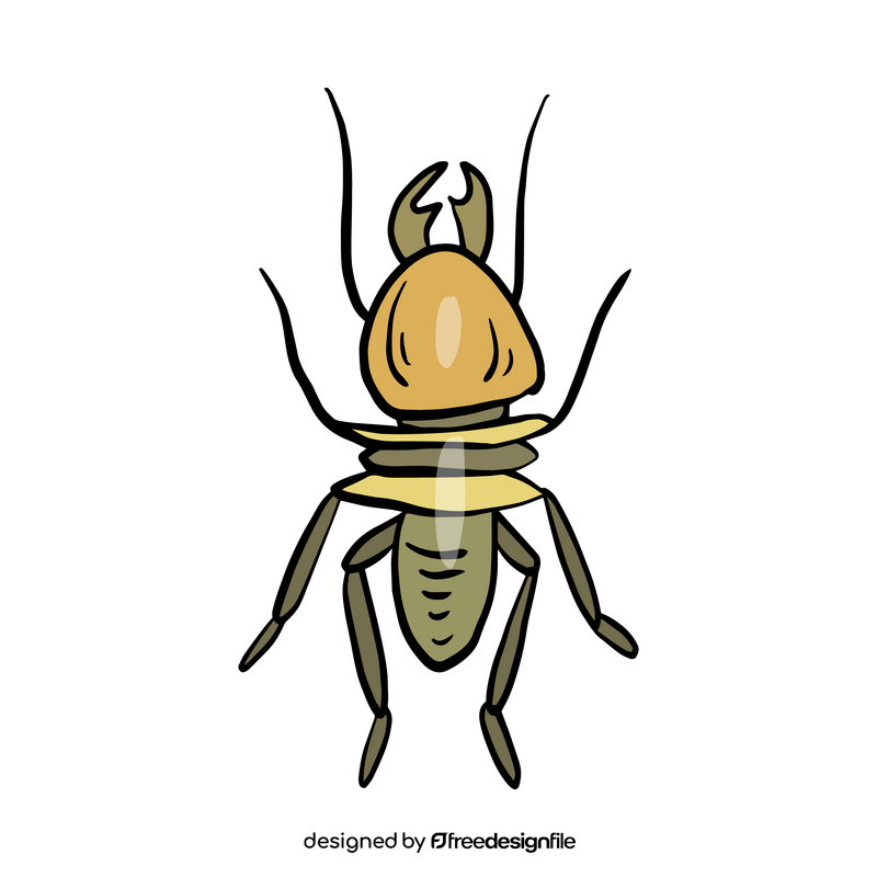 Crawling insect clipart