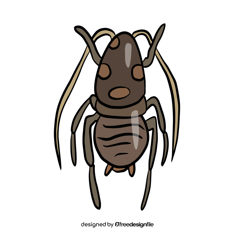 Crawling insect illustration clipart