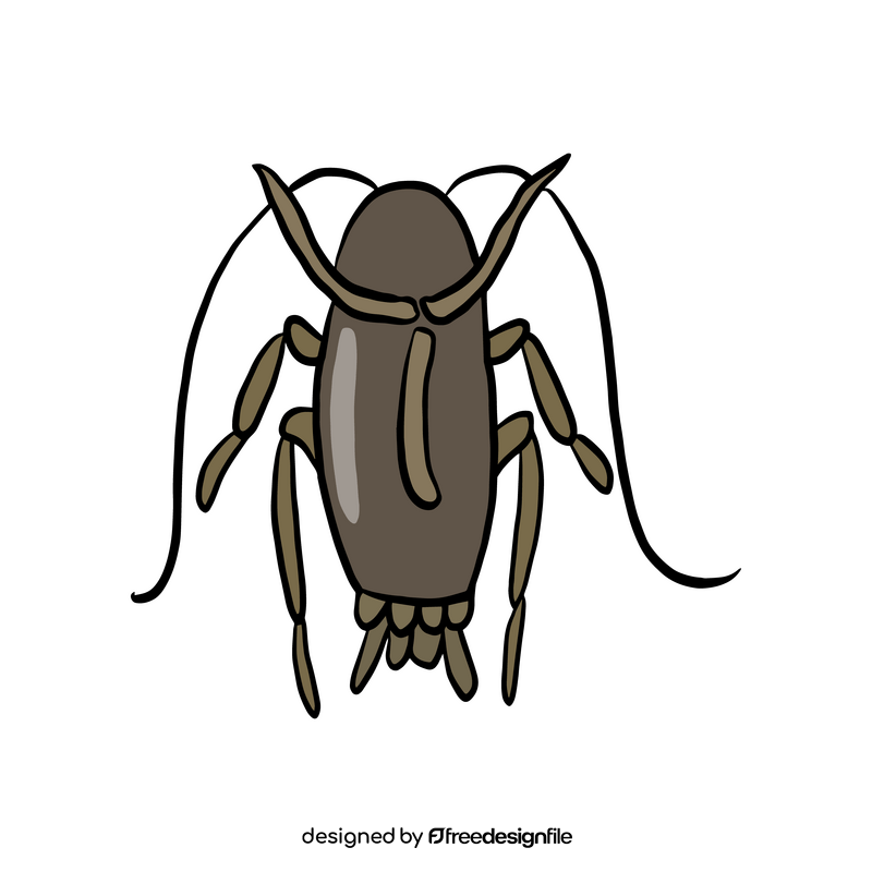 Crawling insect drawing clipart