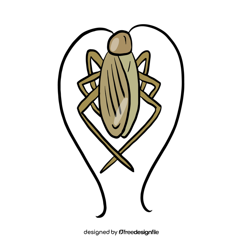 Cartoon crawling insect clipart