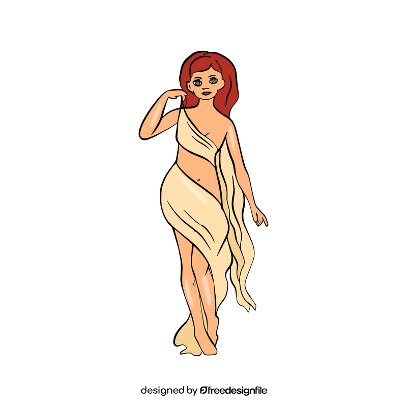 Aphrodite illustration clipart