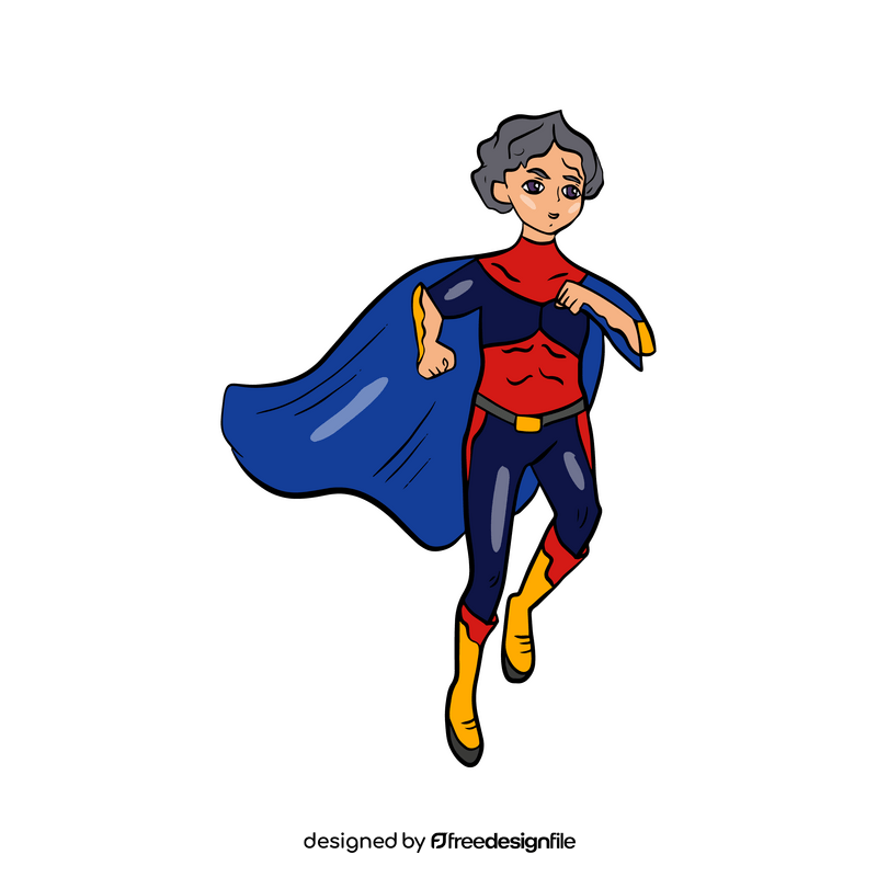 Female superhero clipart