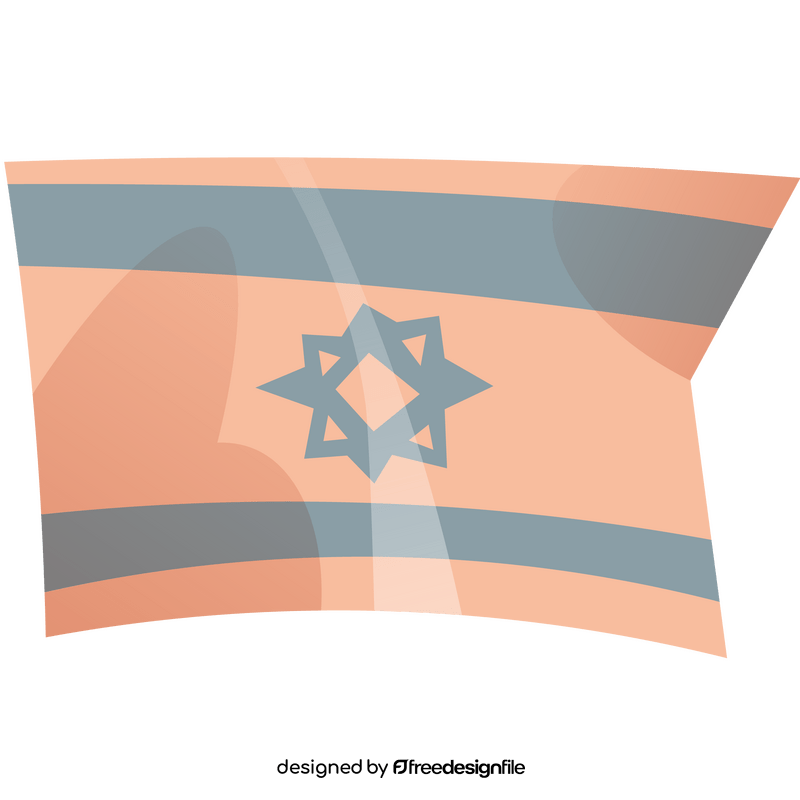 Israel flag clipart