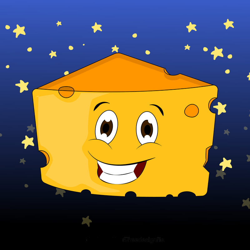 Cheese cartoon vector