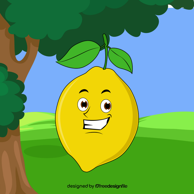Lemon cartoon vector