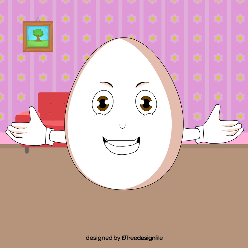 Egg cartoon vector