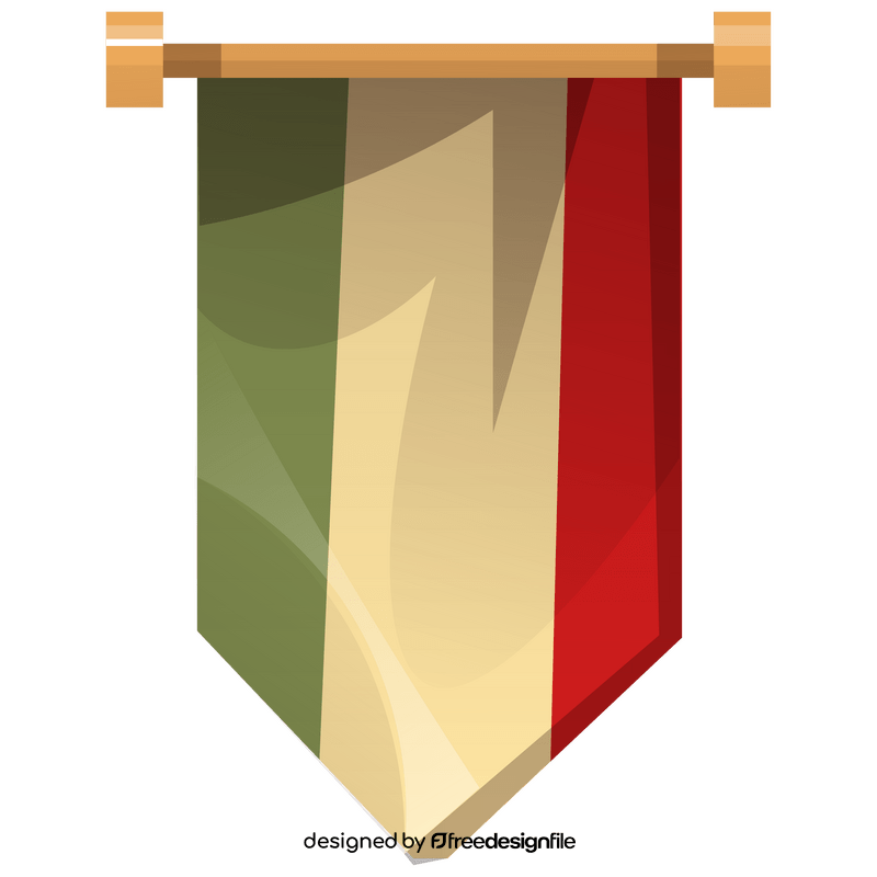 Italy flag clipart