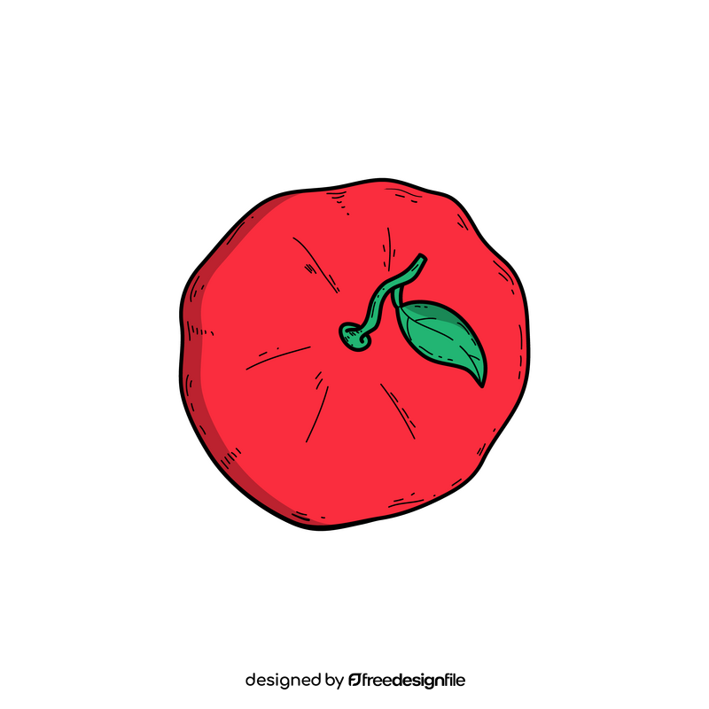 Red pomegranate clipart