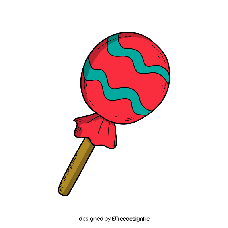 Candy lollipop drawing clipart