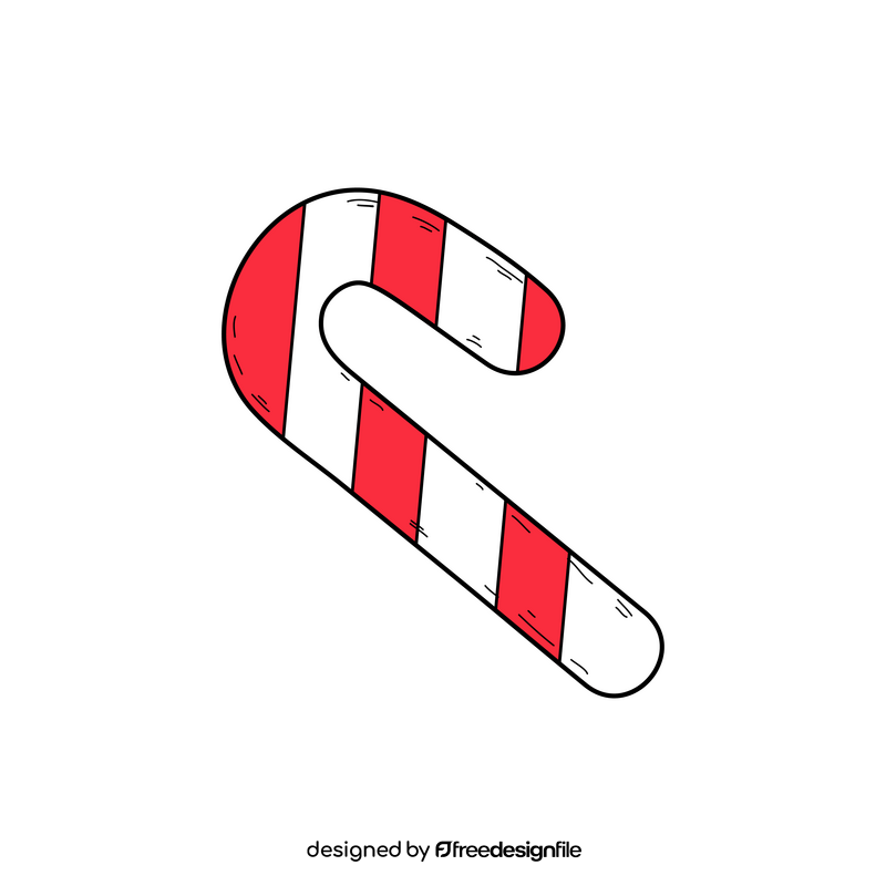 Candy cane drawing clipart