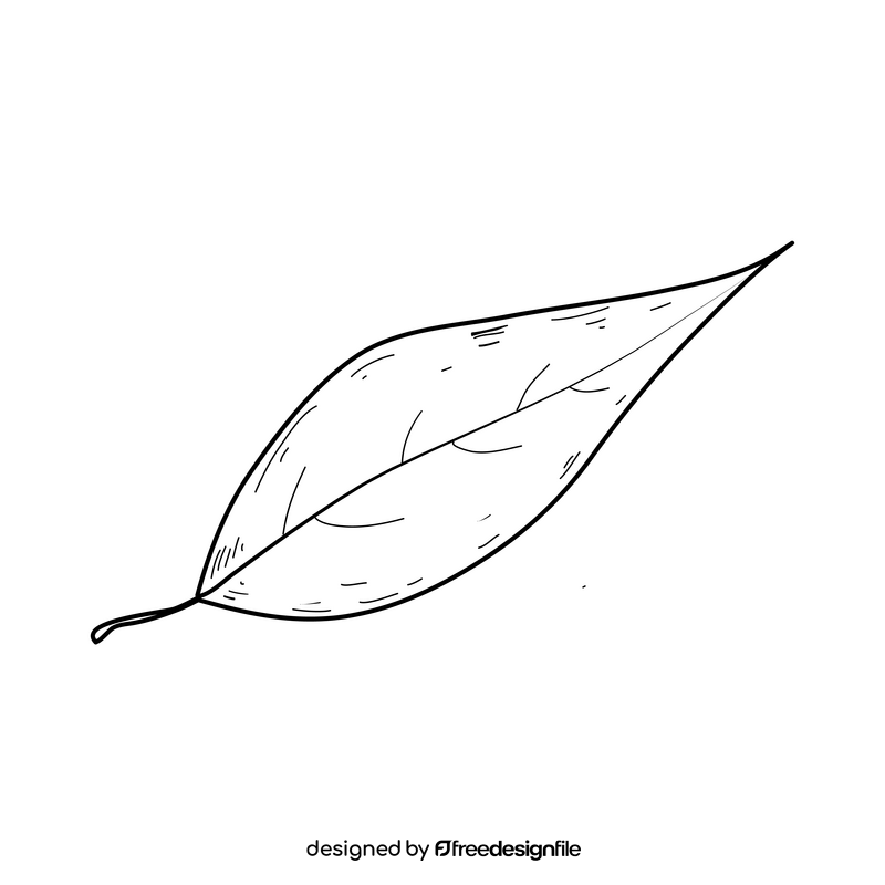 Yellow fall leaf drawing black and white clipart free download