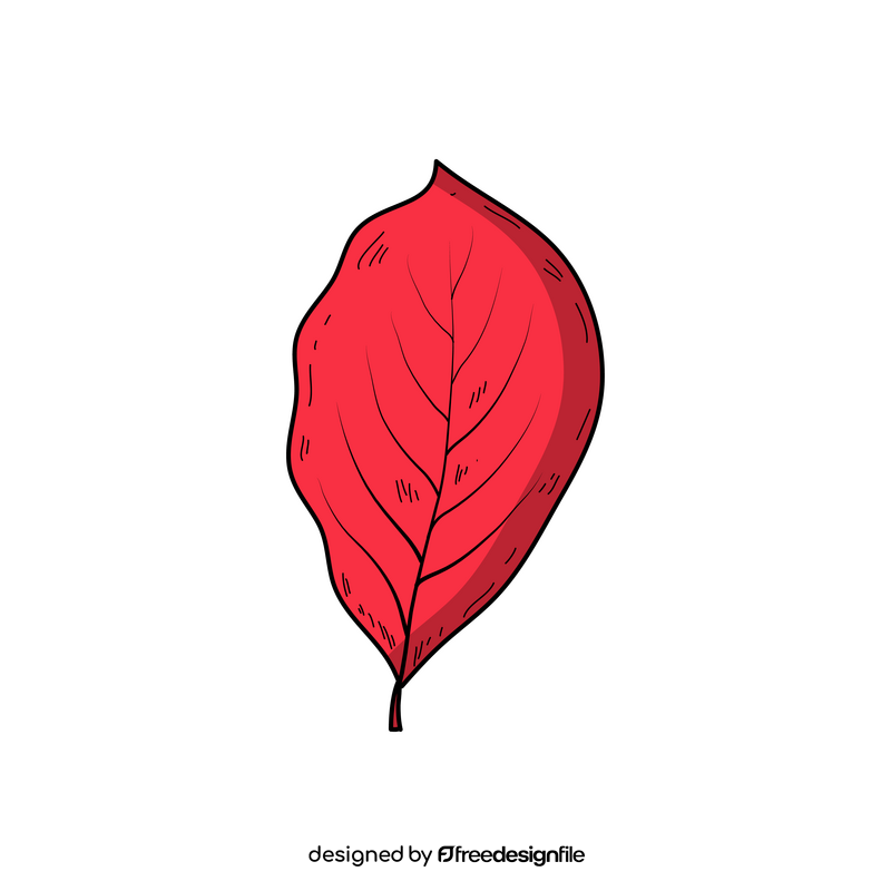 Simple fall leaf clipart