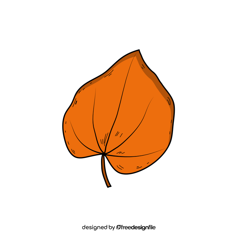 Cute fall leaf clipart