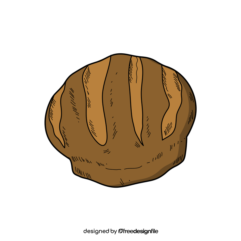 Brown bread clipart