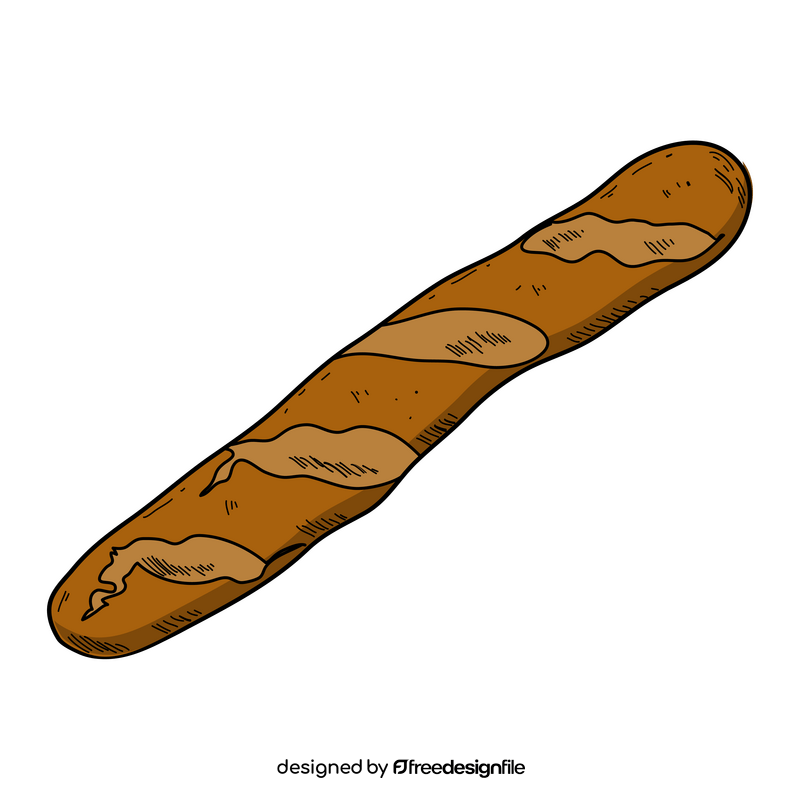 Bread loaf drawing clipart