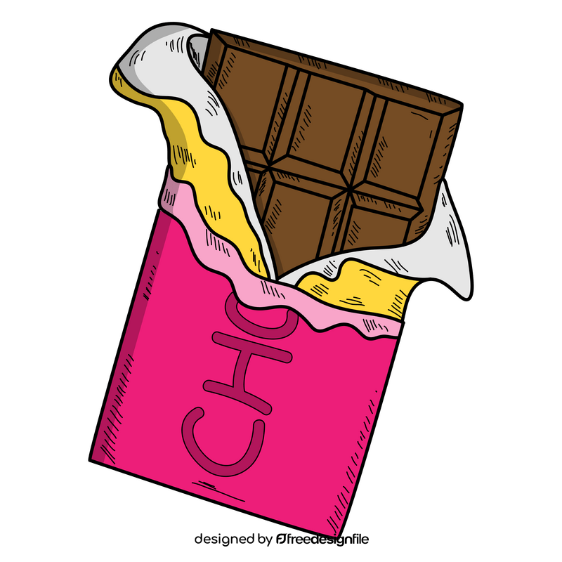 Chocolate bar drawing clipart