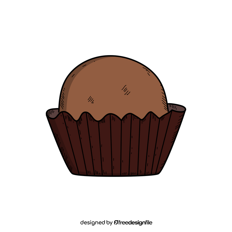 Chocolate cake drawing clipart