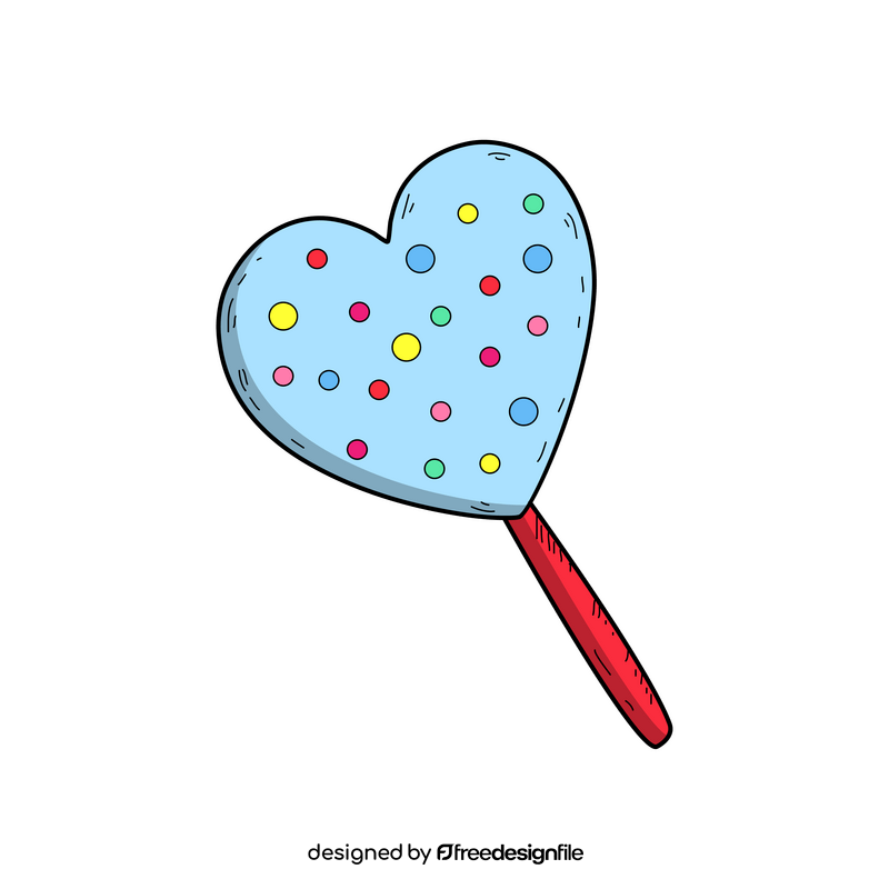 Cute lollipop drawing clipart
