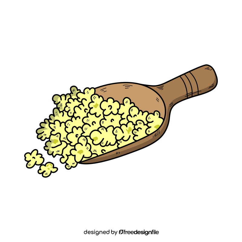 Popcorn snack drawing clipart