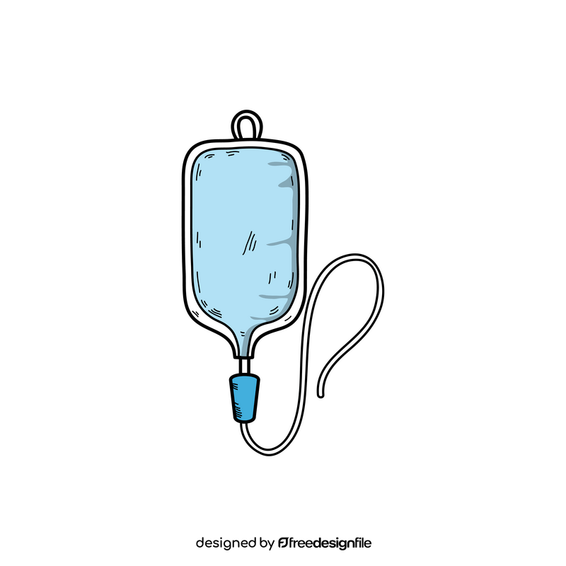 Iv drip drawing clipart