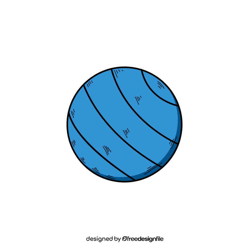Exercise ball drawing clipart