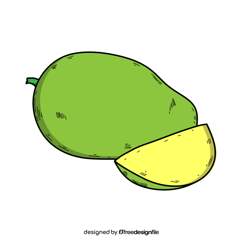 Ambarella fruit drawing clipart