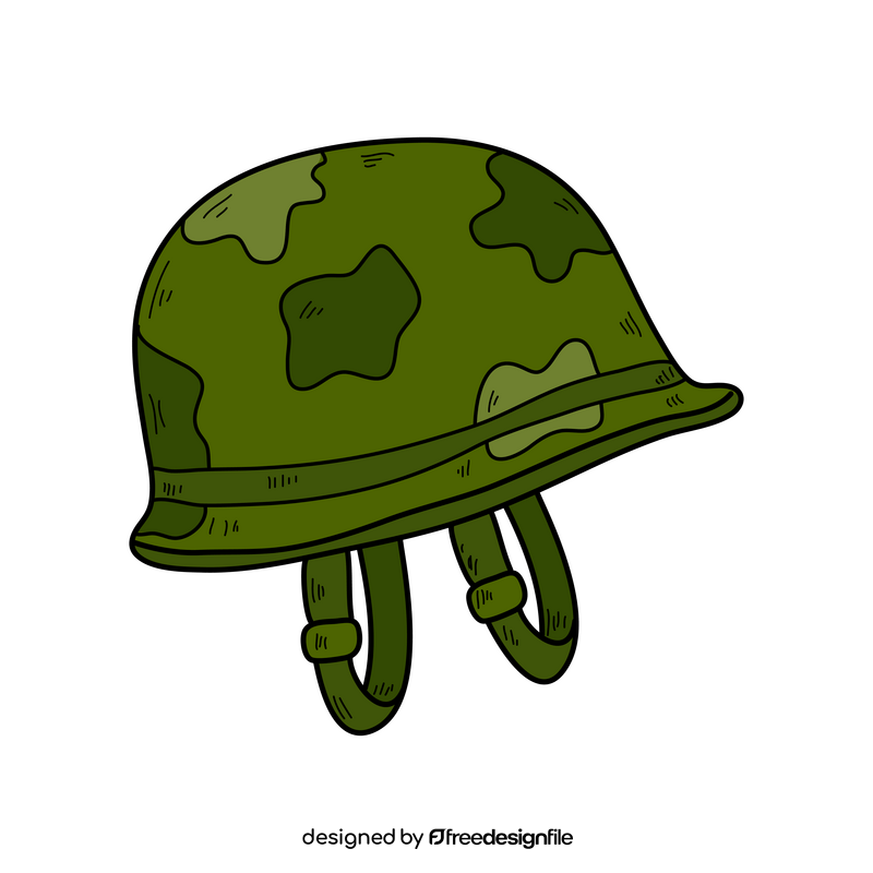 Army helmet drawing clipart