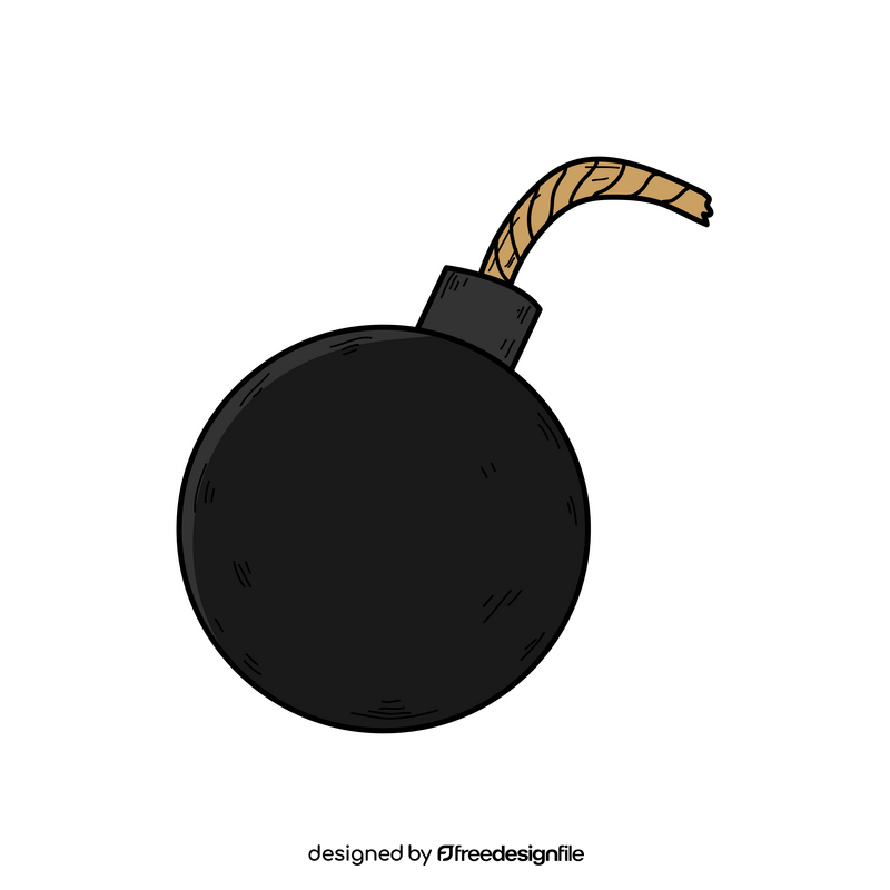 Bomb drawing clipart