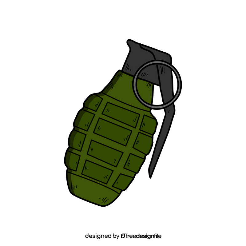 Hand grenade drawing clipart