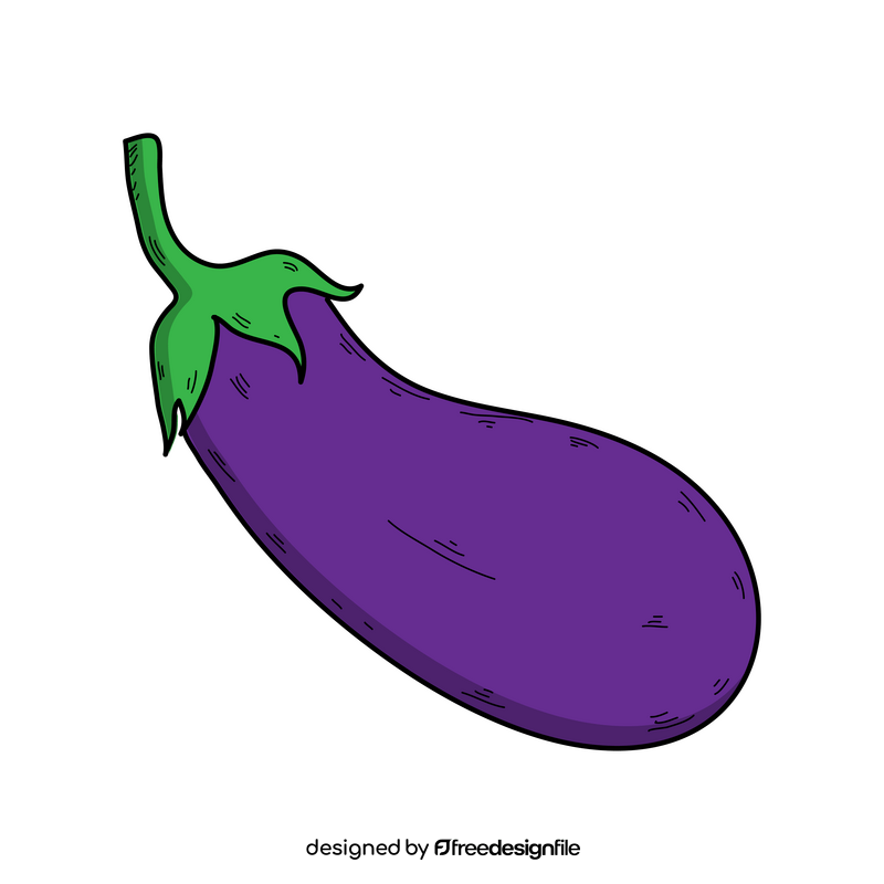 Eggplant drawing clipart