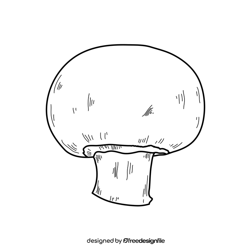Mushroom drawing black and white clipart free download