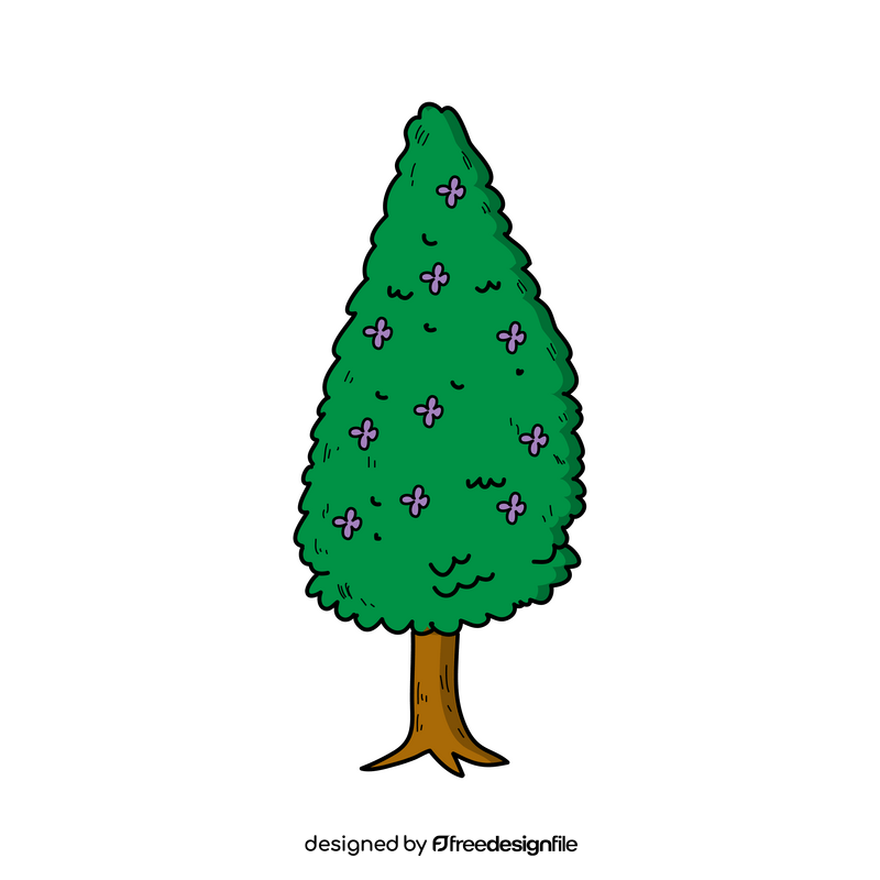 Free spring tree drawing clipart