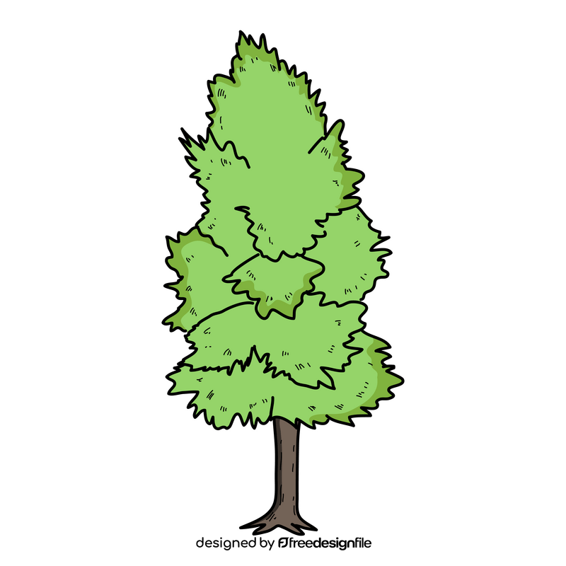 Summer tree drawing clipart