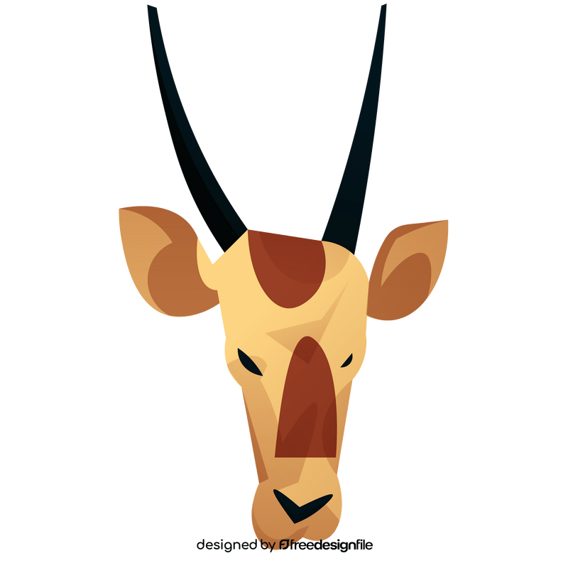Oryx safari animal clipart