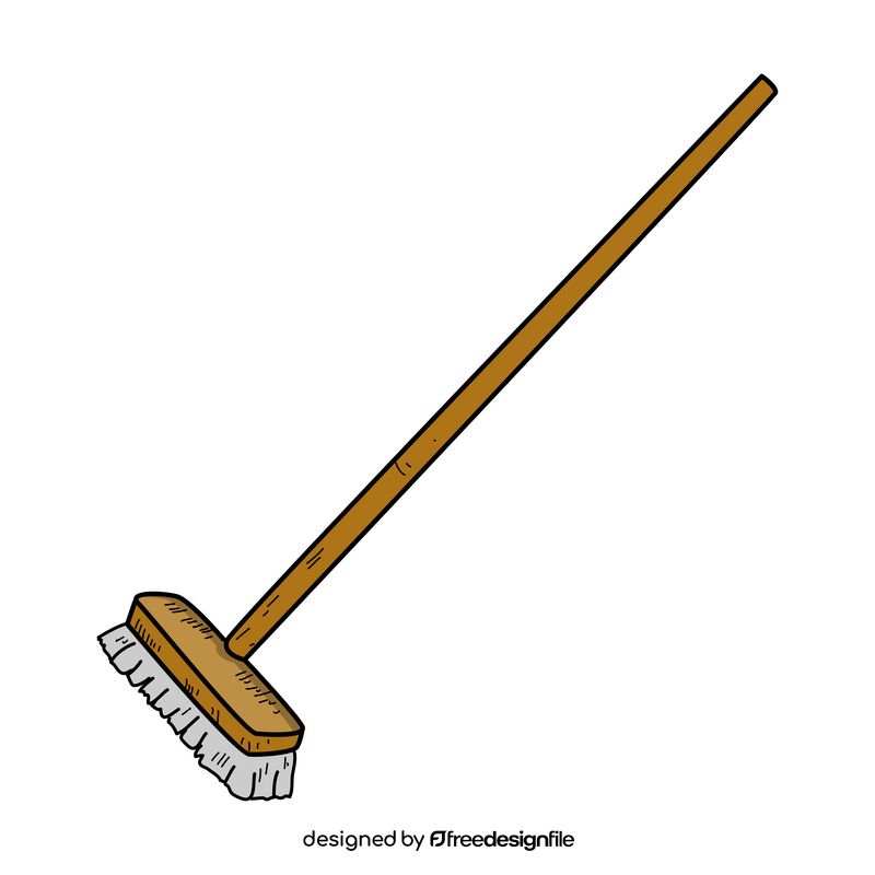 Broom drawing clipart