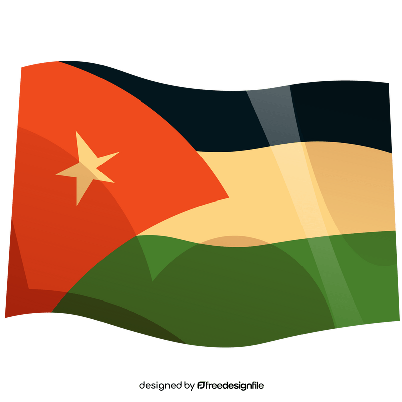 Jordan flag clipart