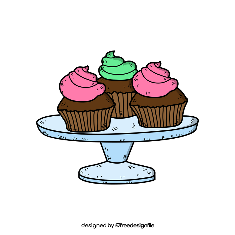 Easter cakes drawing clipart