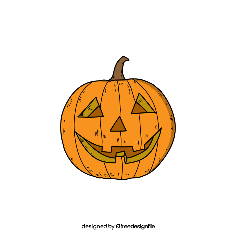 Halloween pumpkin drawing clipart