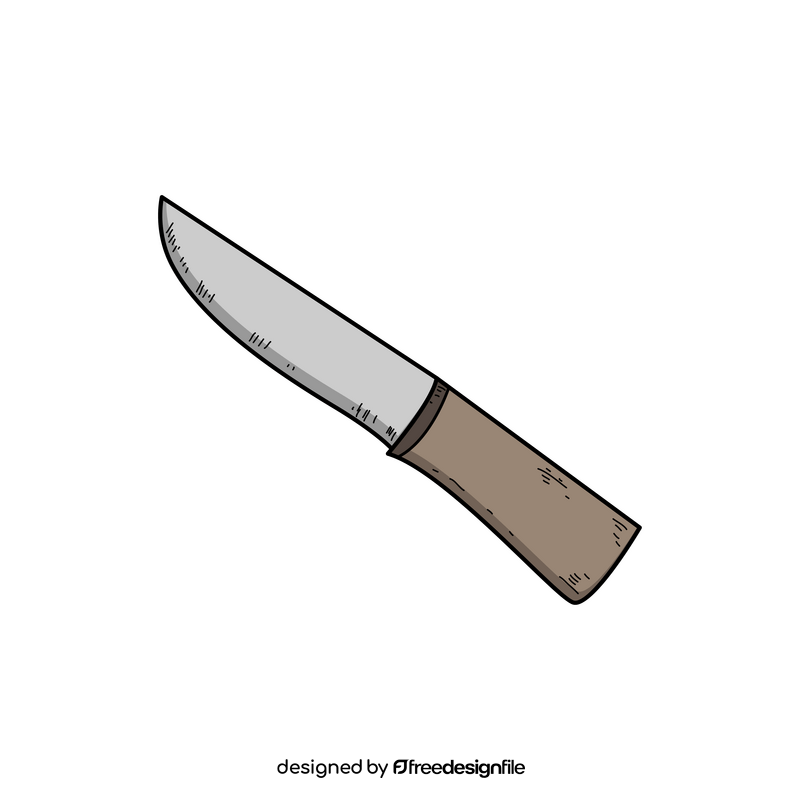 Kitchen knife drawing clipart
