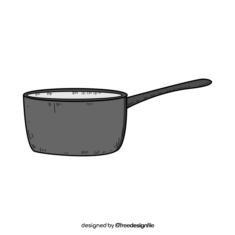 Sauce pan drawing clipart