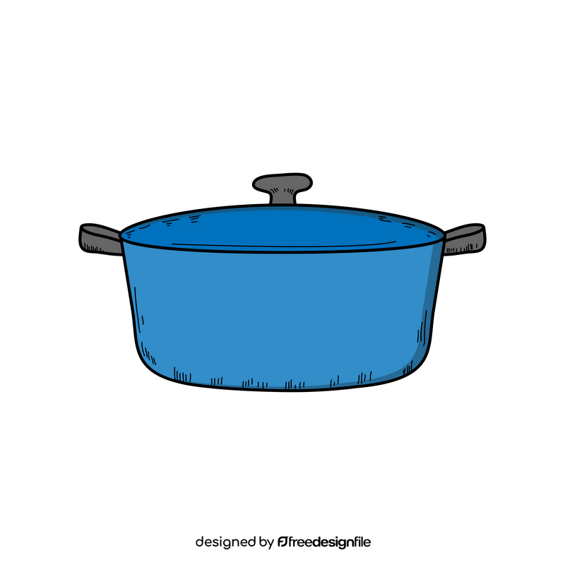 Cooking pot drawing clipart