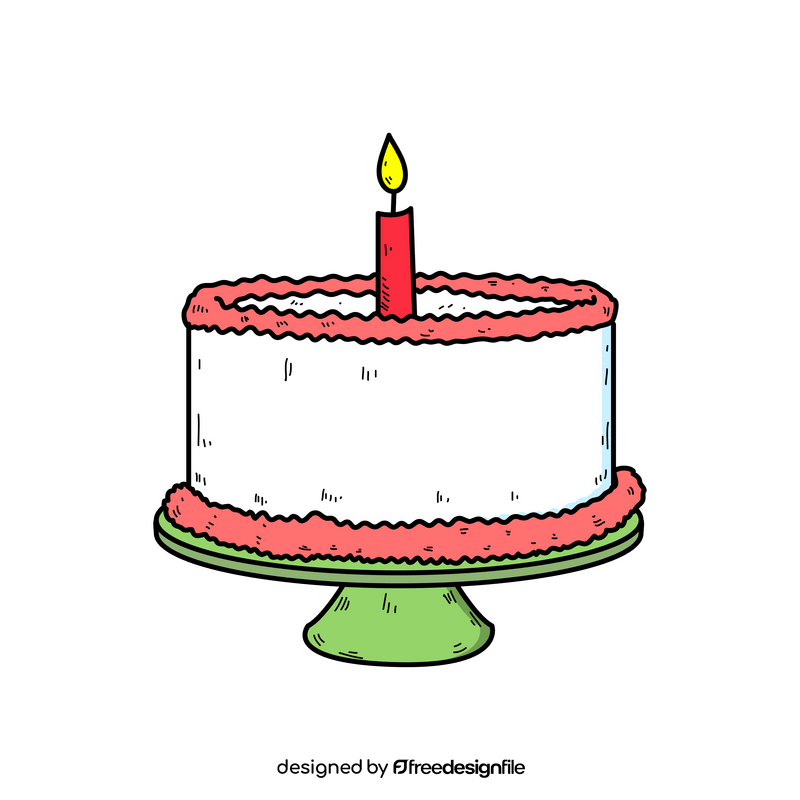 Birthday cake drawing clipart