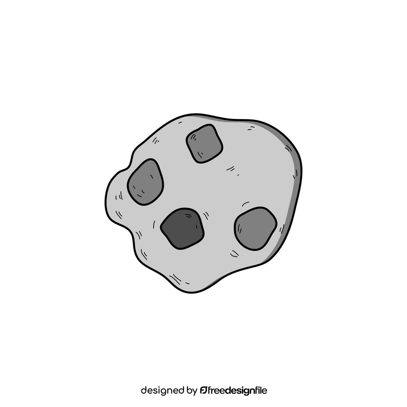 Asteroid drawing clipart