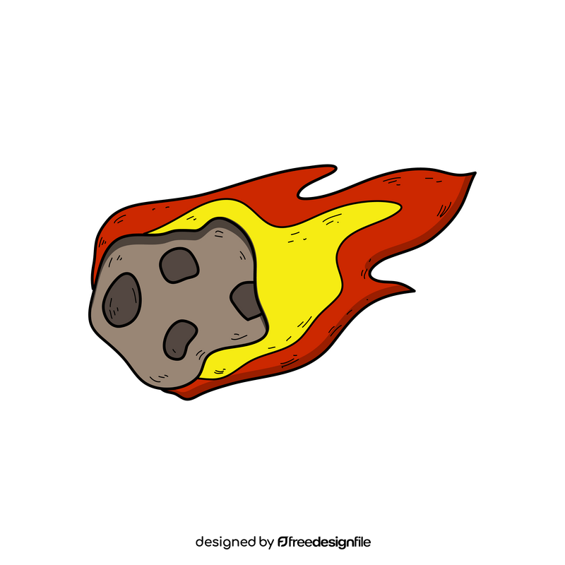 Meteor drawing clipart